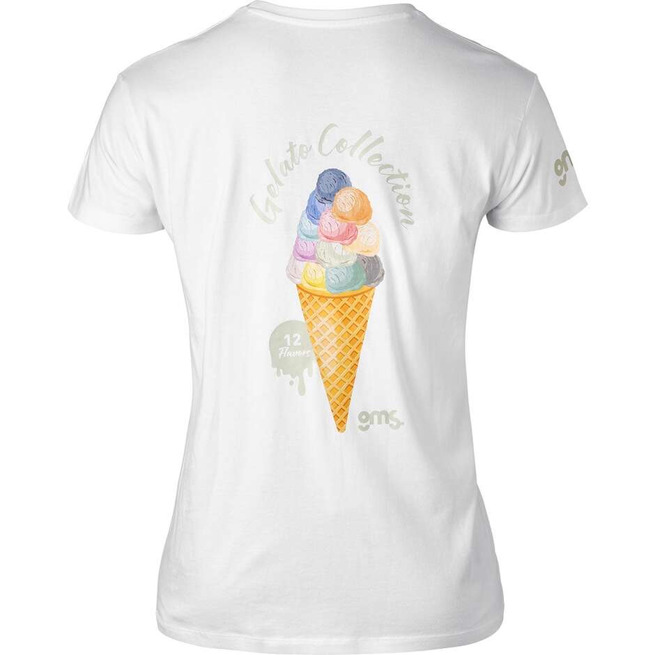 Gelato Collection Damen-T-Shirt weiß-pistachisch