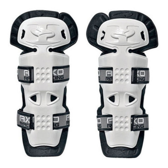 Genouillère VTT Moto Cross Adulte Flexible Ajustable Protection Genoux Tibia Moto Protège-Genoux De Motocross Protège-Tibias Pour Enduro Motocross Skateboard Roller BMX Scooter, 3 Coloris,Rouge