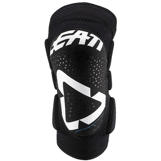 Genouillère Enduro Moto Cross Leatt 3DF 5.0 Blanc Noir