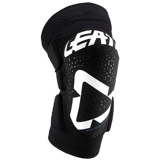 Genouillère Enduro Moto Cross Leatt 3DF 5.0 Blanc Noir