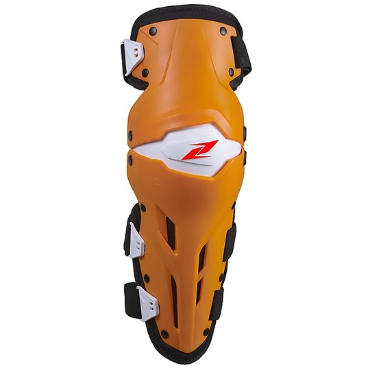 Genouillères Moto Cross Enduro Articulées Zandonà X-TREME Orange Niveau 1