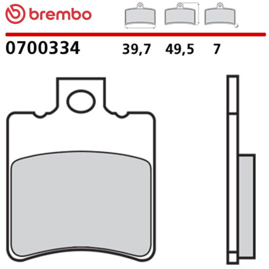 Genuine Brembo 700334 Motorcycle Brake Pads
