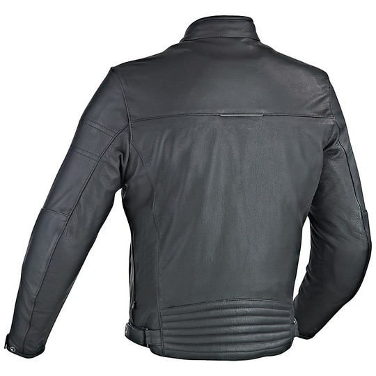 Genuine Leather Moto Jacket Ixon Copper Slick Black