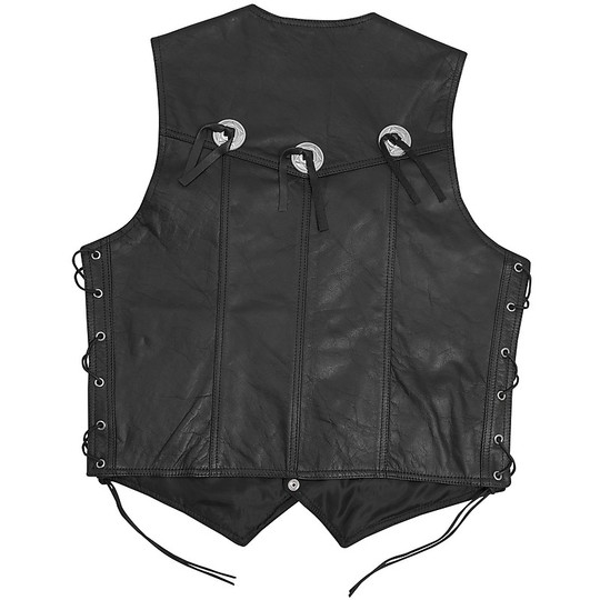 Genuine Leather Motorcycle Vest Custom In Model A-Pro Gambler