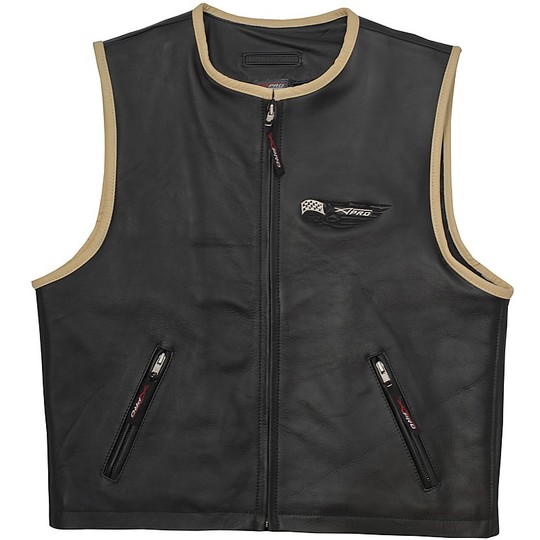 Genuine Leather Motorcycle Vest Custom In-Pro Model Custom