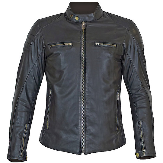 Genuine Moto Soft Leather Jacket PXT Stripes Lady All Black
