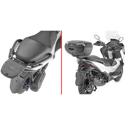 Topcase Träger Honda CB125F Monolock 2021 TOP CASE Träger Monolock Für Honda CB125F Baujahr 2021 - Gepäckträger CB125F Zubehör 2021
