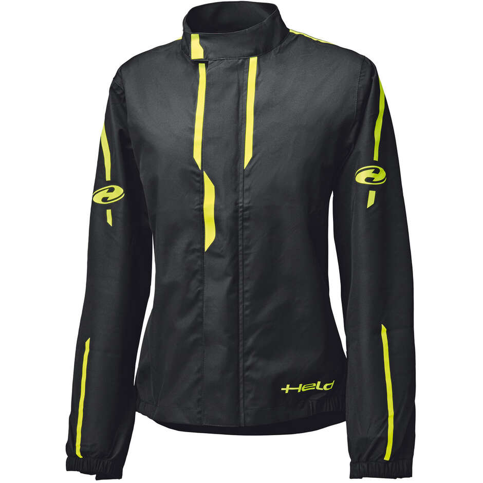 Giacca Antipioggia Moto Donna Rainstorm Top Nero Giallo taglia S