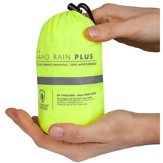 Giacca Antipioggia Moto Tucano Urbano 765 NANO RAIN JACKET PLUS  Giallo Fluo