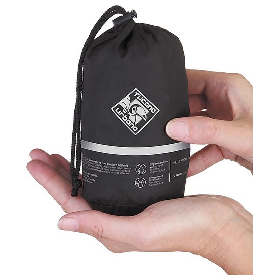 Giacca Antipioggia Moto Tucano Urbano 765 NANO RAIN JACKET PLUS Nero