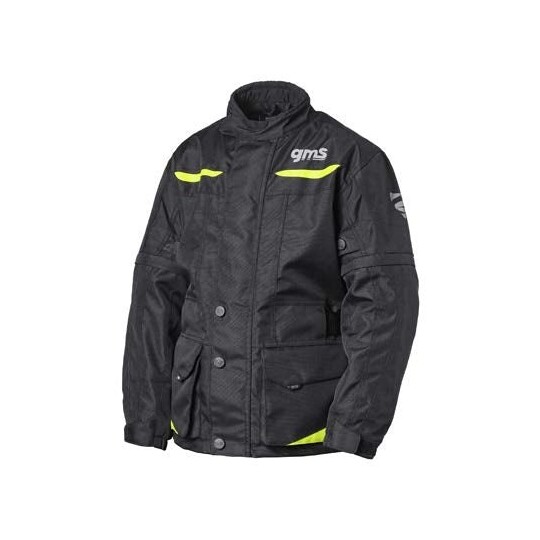 Giacca Bambino Moto GEAR WP JUNIOR Nero Giallo Fluo taglia 128