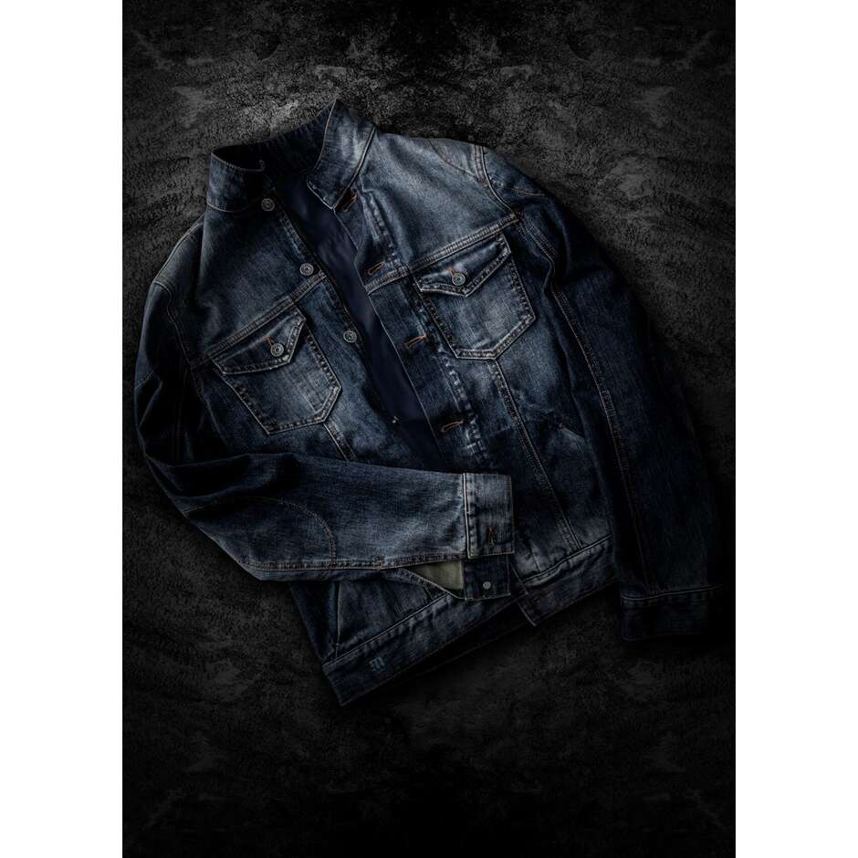 Giacca di Jeans Moto PMJ Promo Jeans WEST Mid Vegas