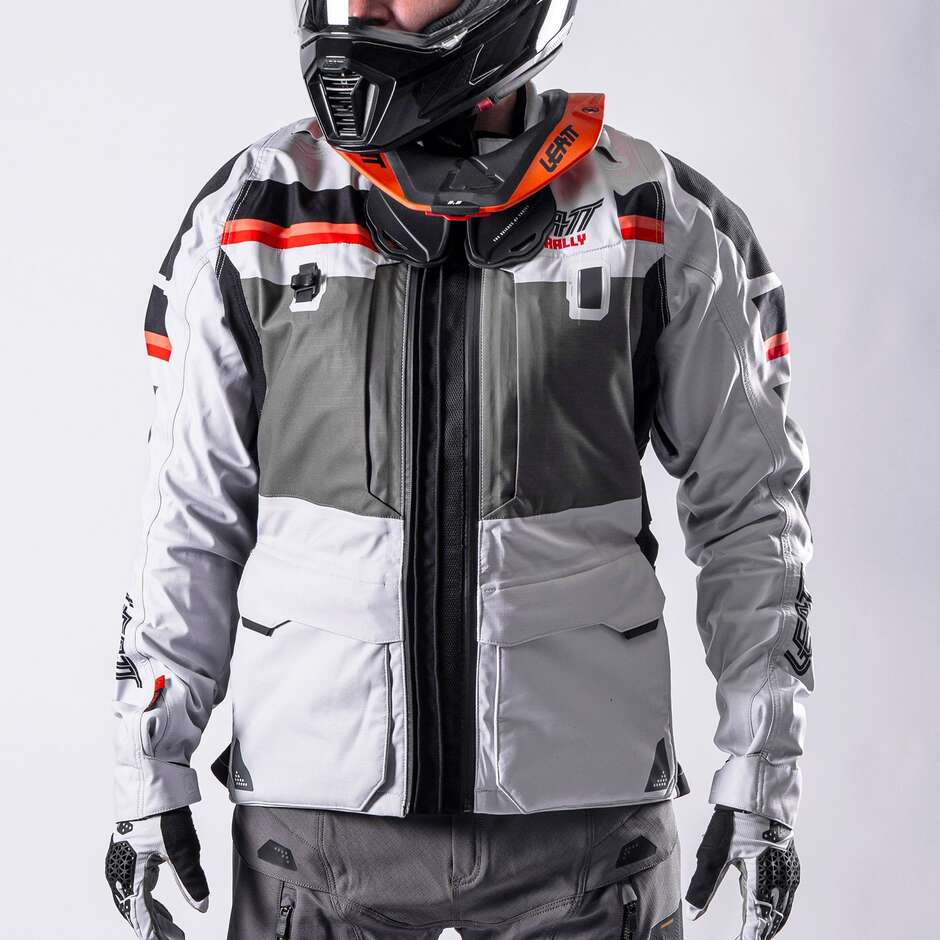 Giacca Moto ADV Rally 7.5 HydraDri Leatt Grigio
