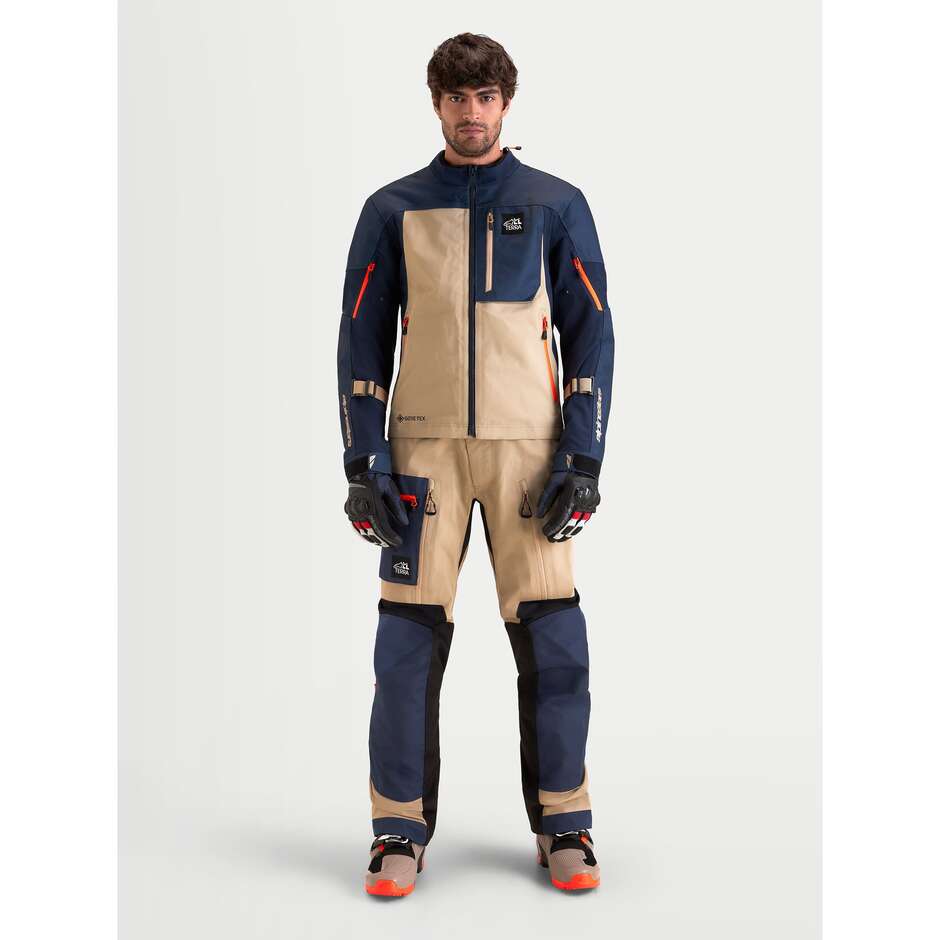 Giacca Moto Adventure Alpinestars ARENIS GORE-TEX JACKET Blu Navy Indaco Alluminio