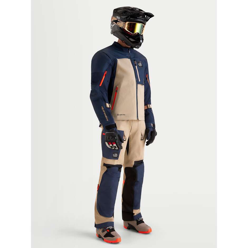 Giacca Moto Adventure Alpinestars ARENIS GORE-TEX JACKET Blu Navy Indaco Alluminio