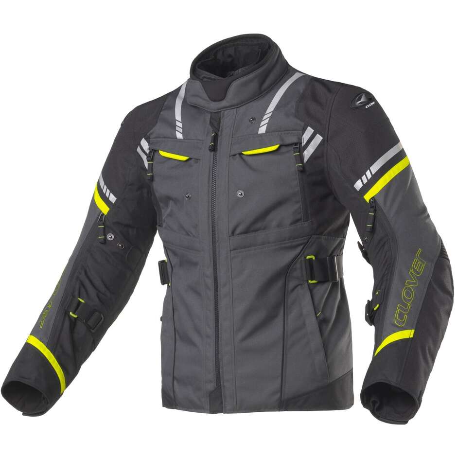 Giacca Moto HYPERBLADE WP Giallo Grigio Scuro Nero taglia S