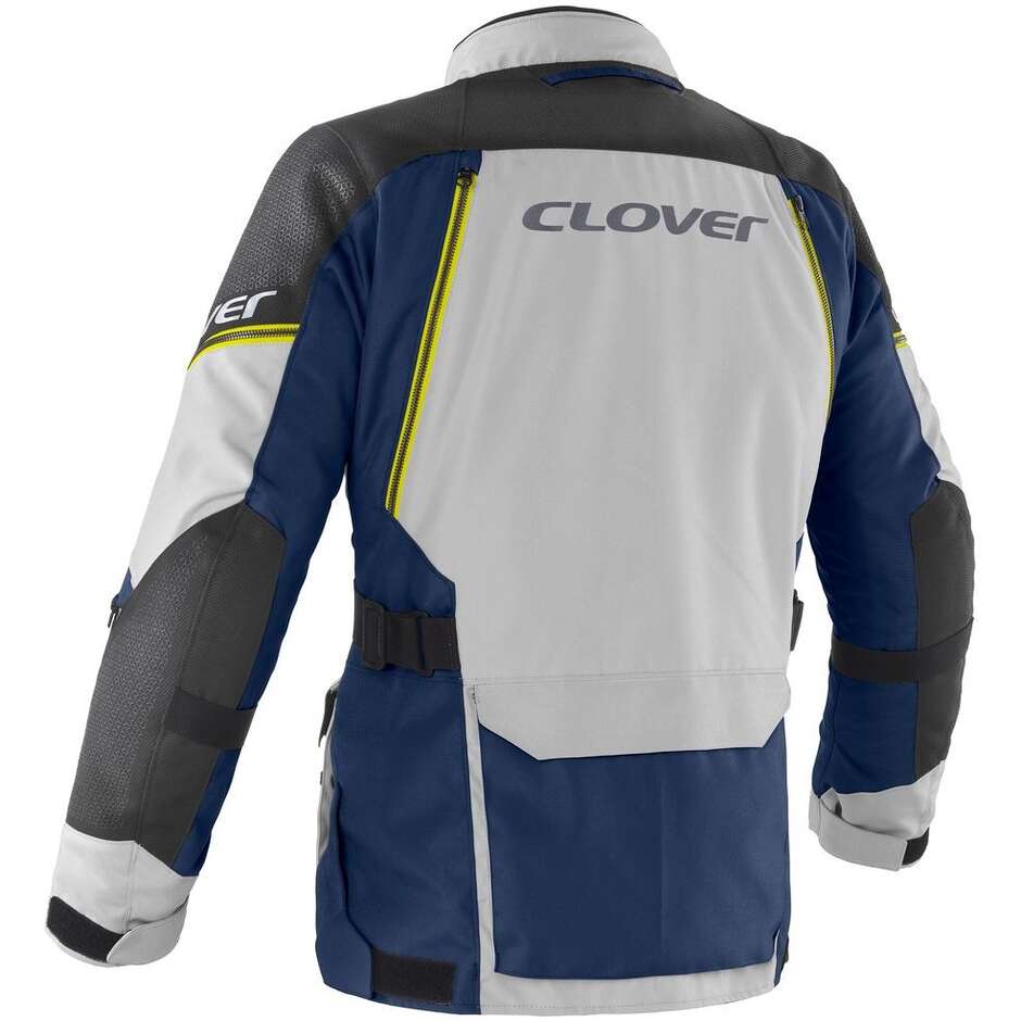 Giacca Moto Clover OUTLAND 3 WP navy grigio