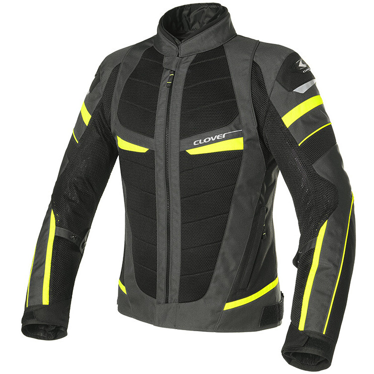 Giacca Moto RAINJET 2 WP MESH Nero grigio Giallo taglia S