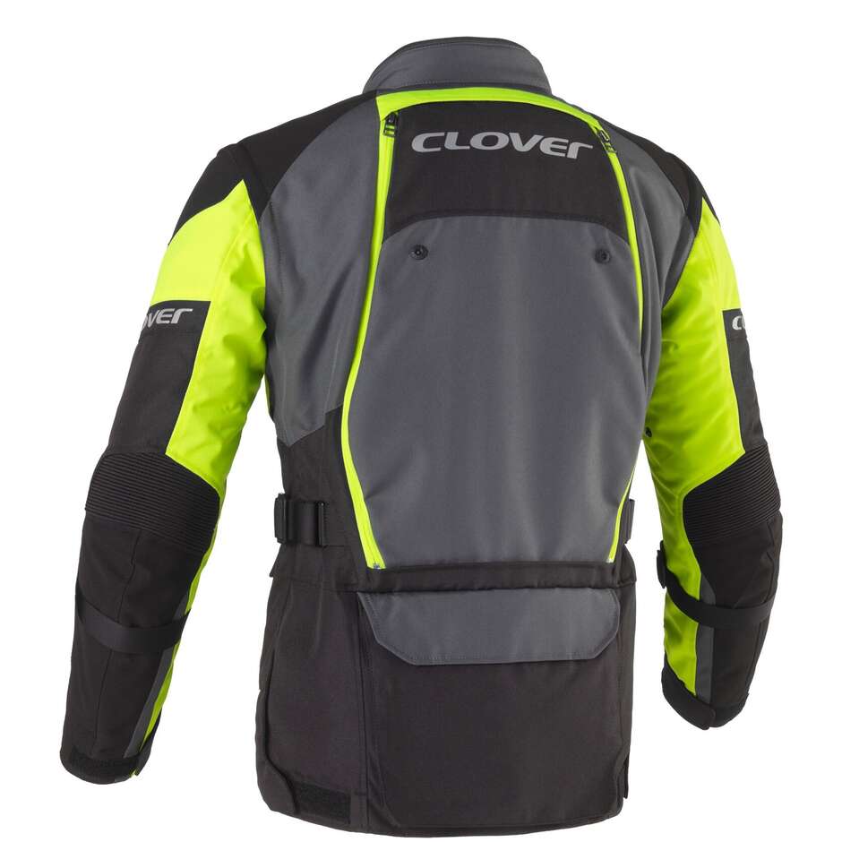Giacca Moto Clover RALLY PRO WP Nero Giallo