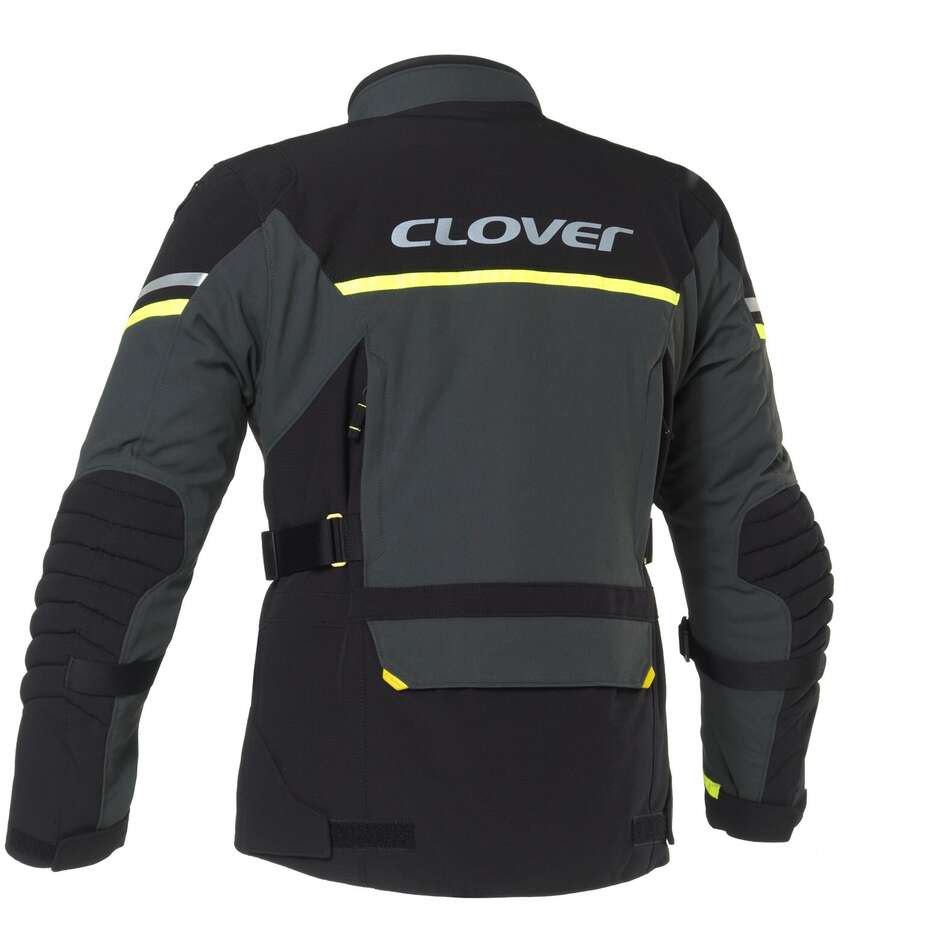 Giacca Moto Clover SAVANA 4 WP  Giallo Grigio Scuro
