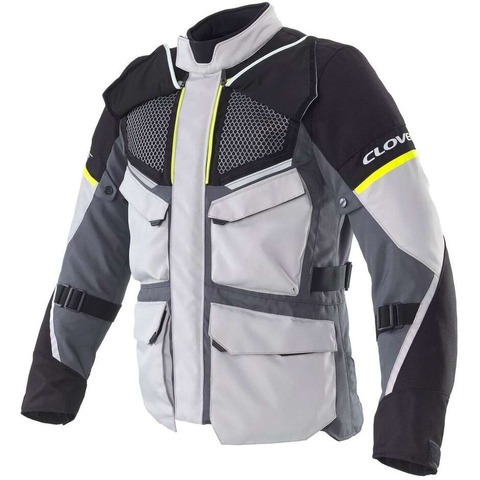 Giacca Moto Clover SCOUT 5 WP grigio giallo
