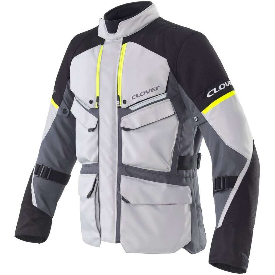 Giacca Moto Clover SCOUT 5 WP grigio giallo