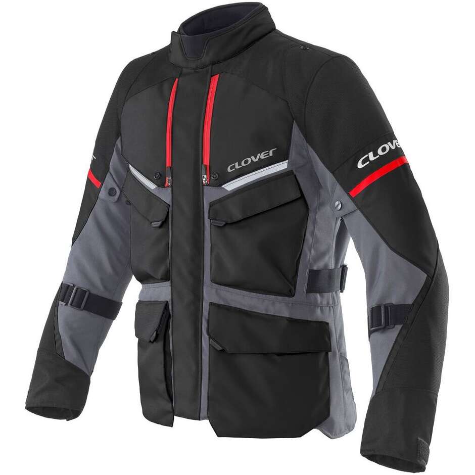 Giacca Moto Clover SCOUT 5 WP rosso nero
