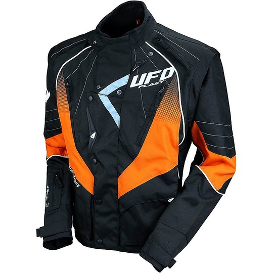 Giacca Moto Cross Ufo  ENDURO Jacket Nero Arancio