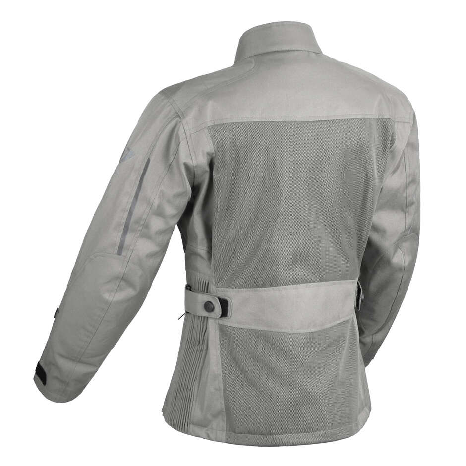 Giacca Moto DIFI Joni Aerotex Grigio chiaro