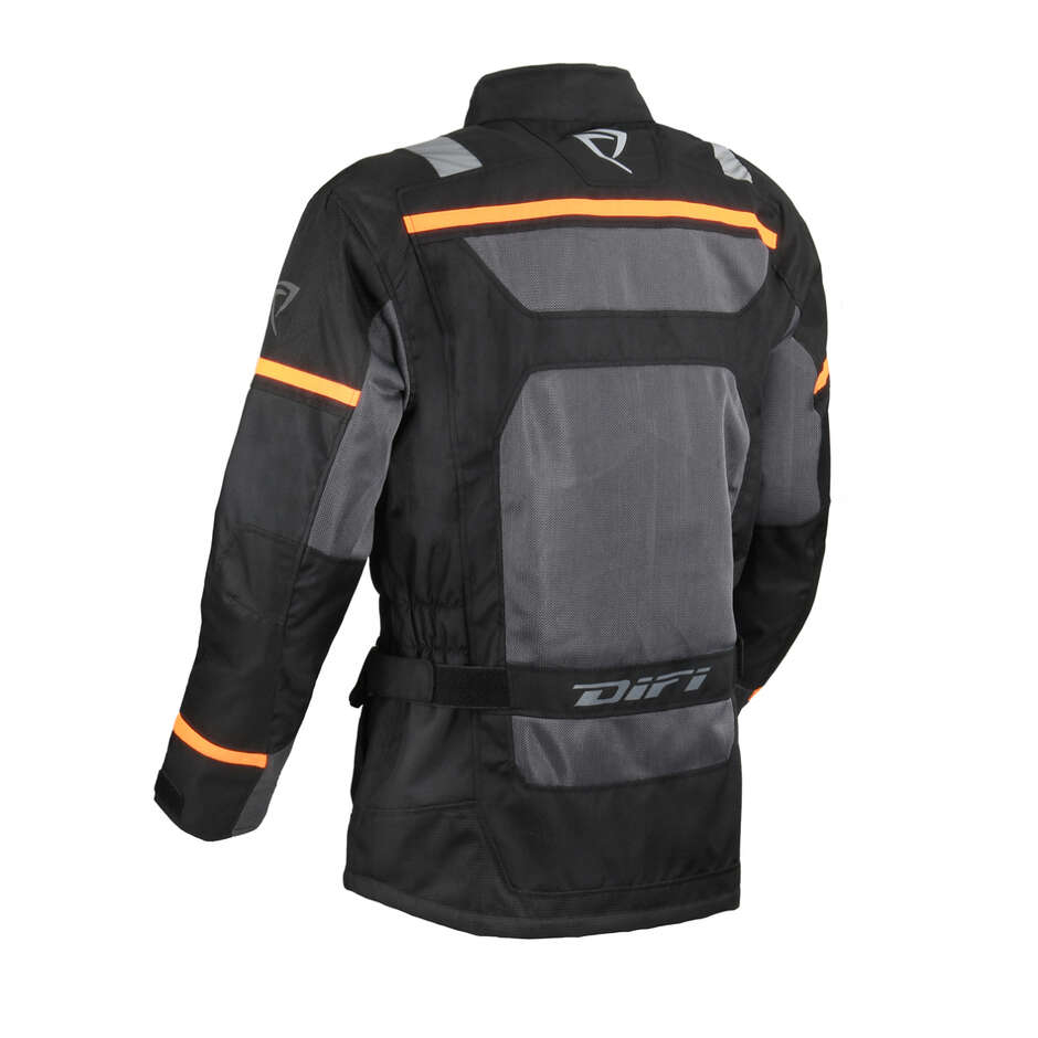 Giacca Moto DIFI Kalahari Air Nero Arancio