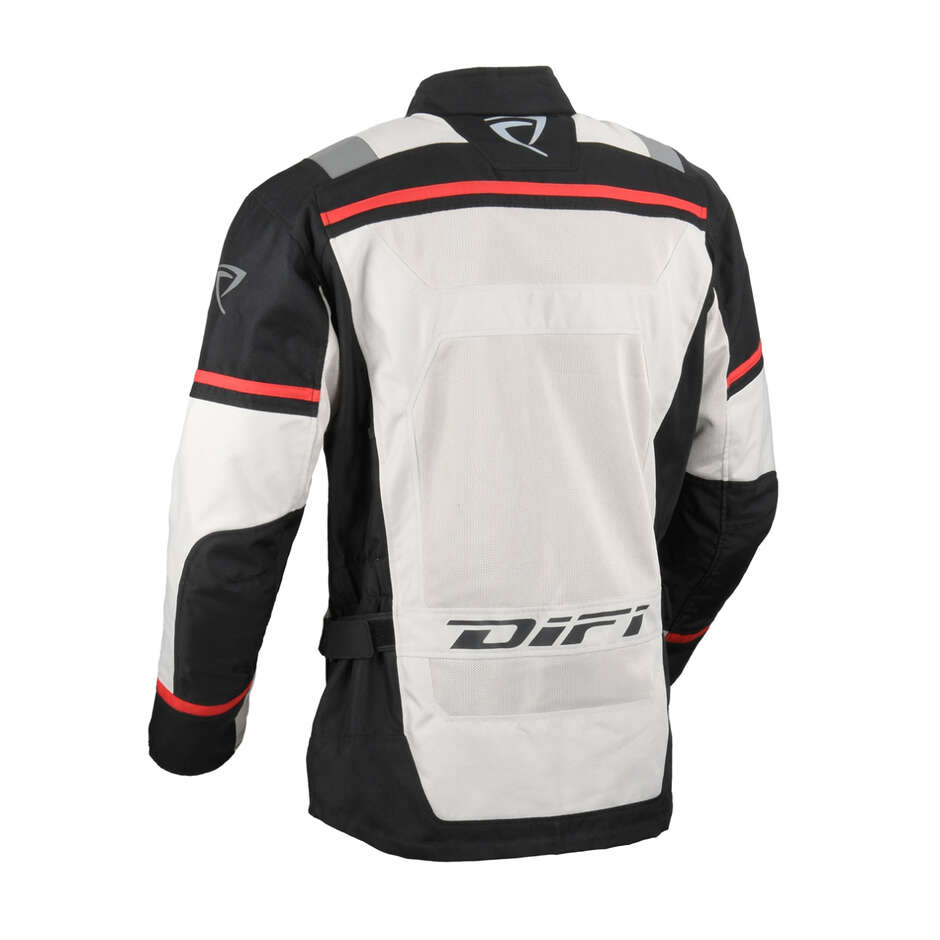 Giacca Moto DIFI Kalahari Air Nero Grigio Rosso