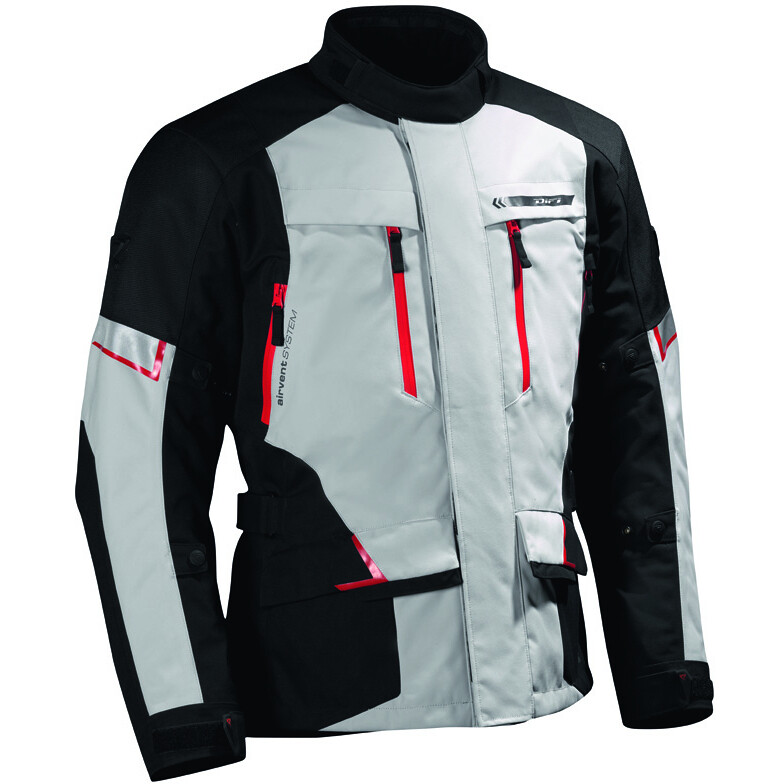 Giacca Moto Toronto Aerotex Nero Grigio Rosso taglia 2XL