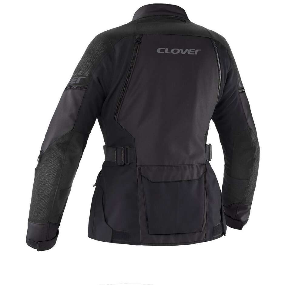 Giacca Moto Donna Clover OUTLAND 3 LADY WP nero