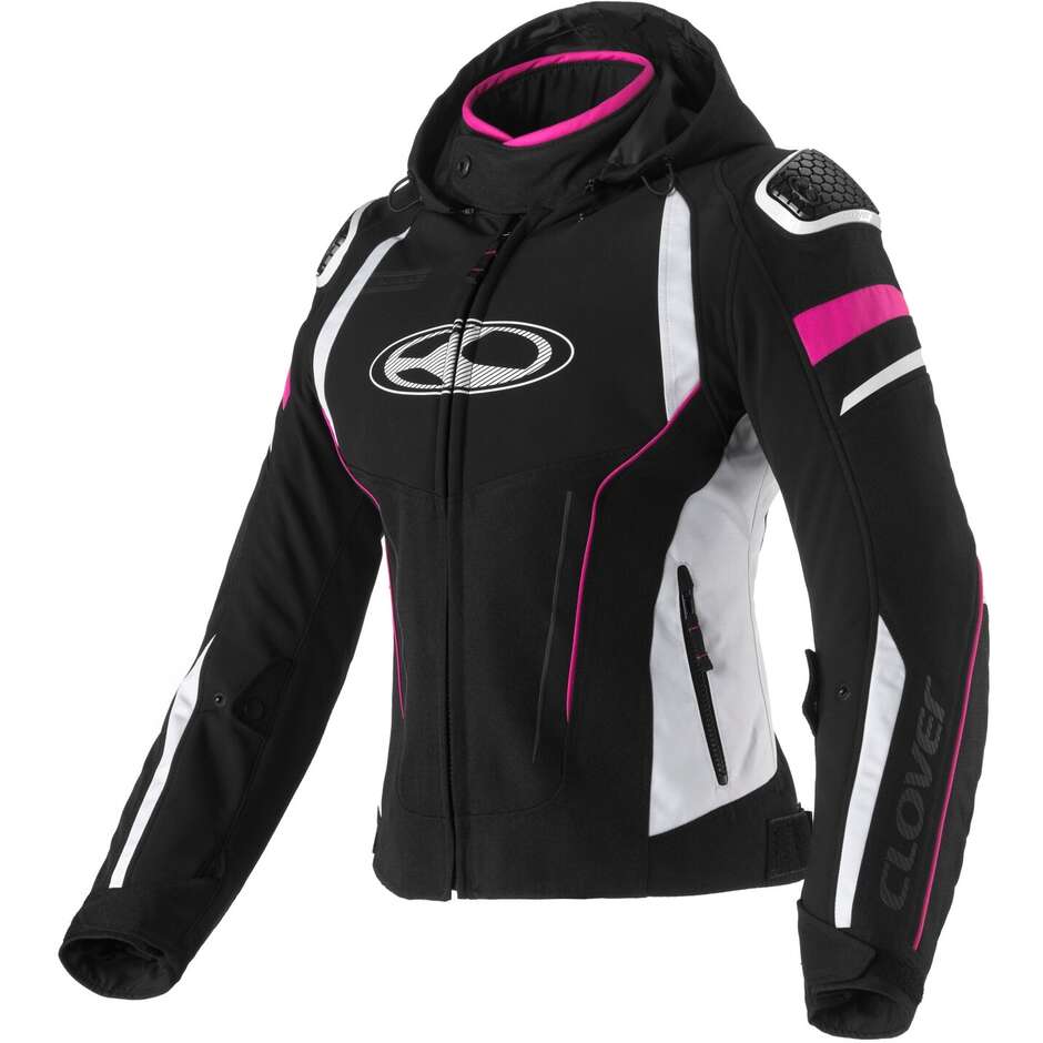 Giacca Moto Donna RAINBLADE 3 LADY WP Bianco Nero Fuc taglia XL