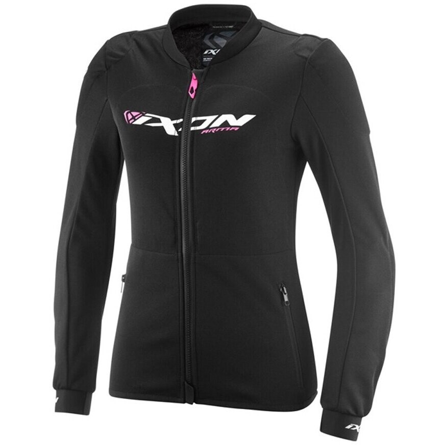 Giacca Moto Donna Estiva ARMA LADY Nero Bianco Rosa Bri taglia 3X