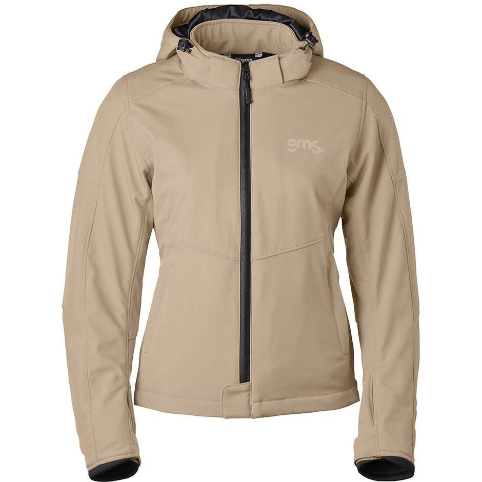 Giacca Moto Donna GMS Softshell Falcon Neo WP Lady Beige