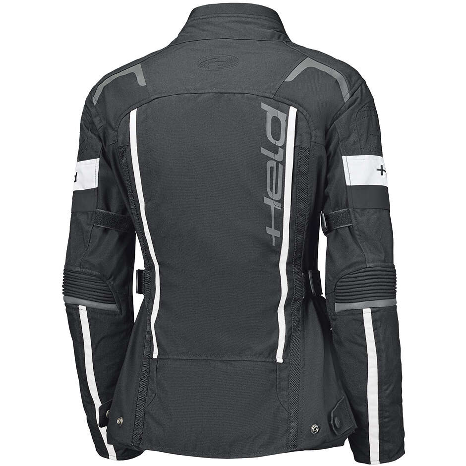 Giacca Moto Donna Held 4-Touring II Nero Bianco
