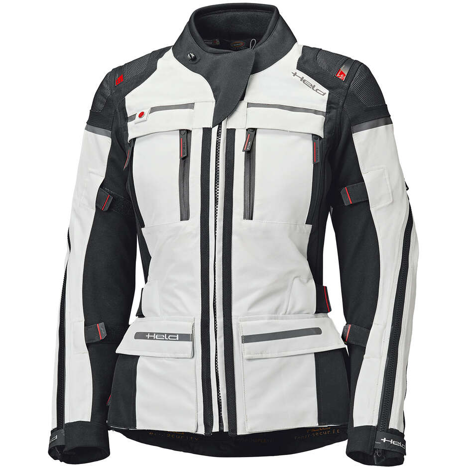 Giacca Moto Donna Atacama Top Grigio Rosso taglia M