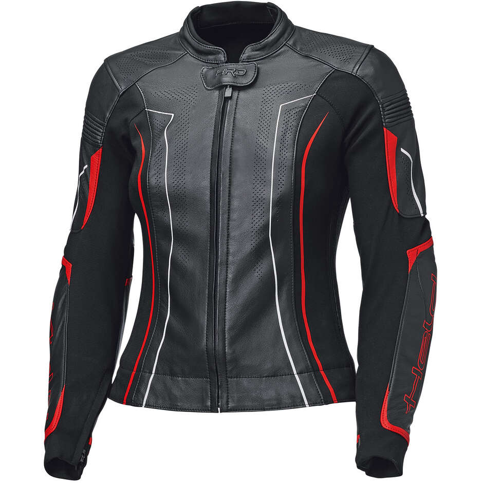 Giacca Moto Donna Held Debbie 3 Top Nero Rosso Neon