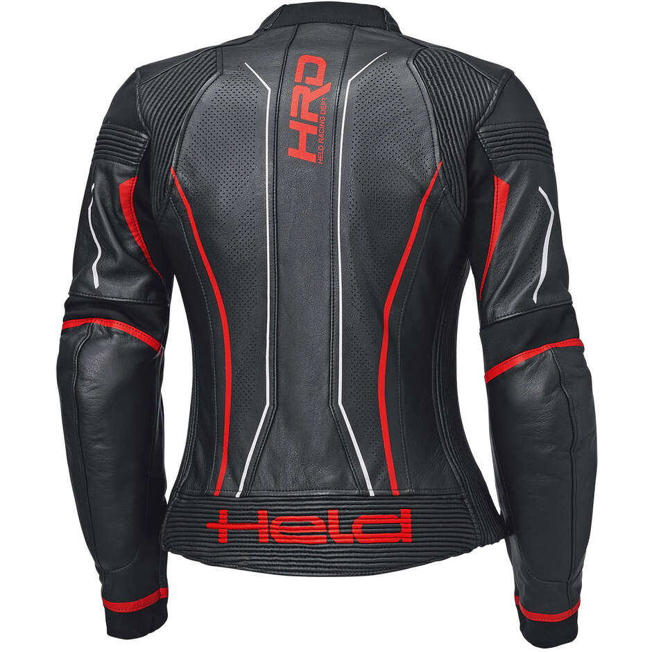 Giacca Moto Donna Held Debbie 3 Top Nero Rosso Neon