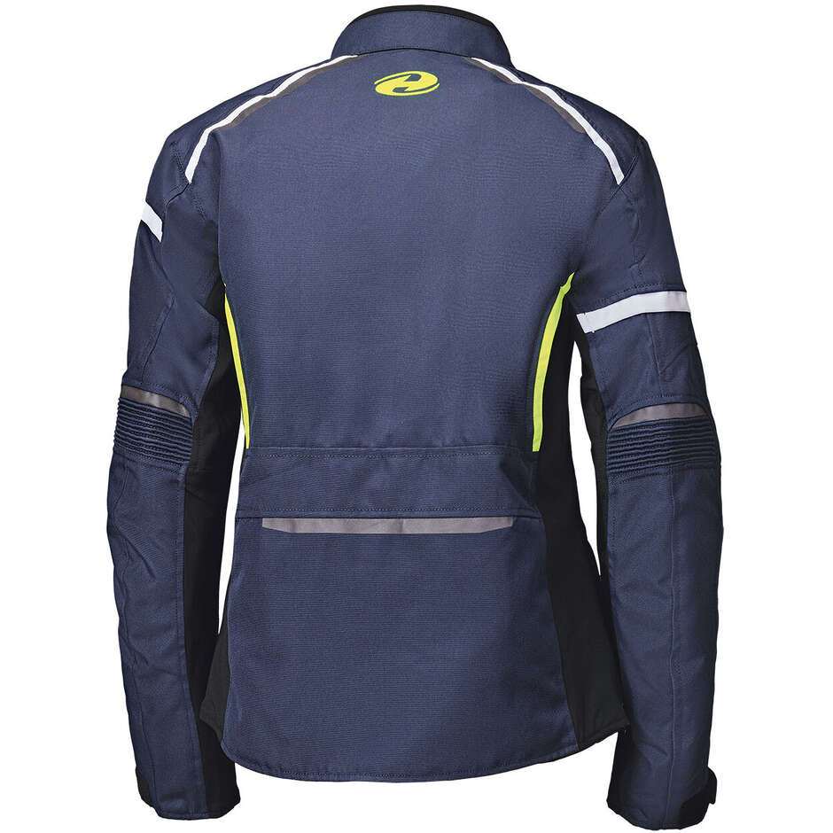 Giacca Moto Donna Held Silara Blu Giallo Fluo