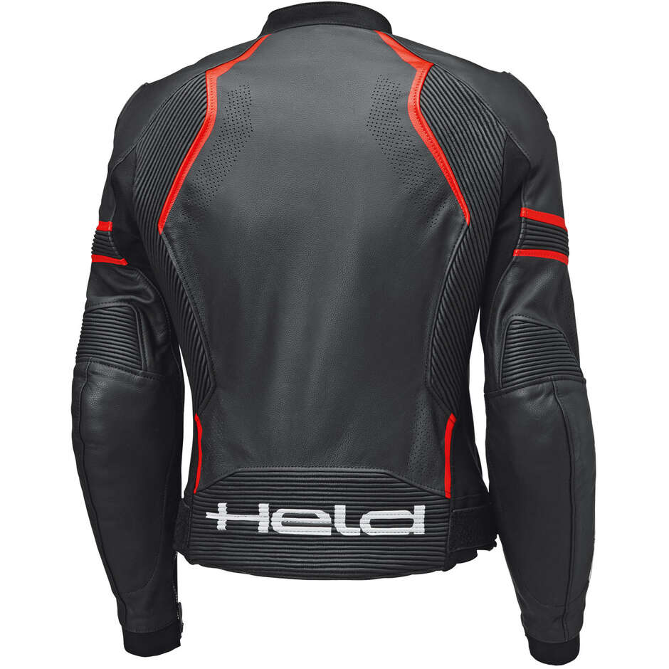 Giacca Moto Donna Held Street Rocket 4 Top Nero Neon Rosso