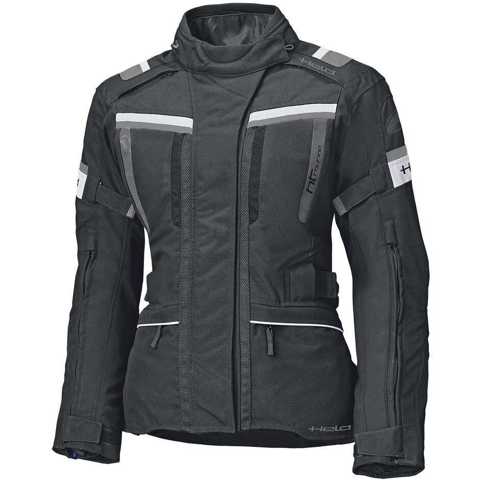 Giacca Moto Donna Tourino Top Nero Bianco taglia XS
