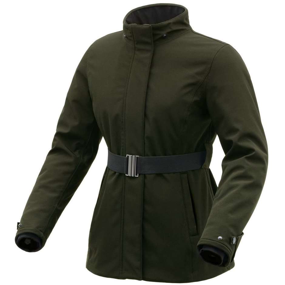 Giacca Moto Donna In Tessuto Laminato Tucano Urbano 8231wf419 CORTINA Verde Airborne