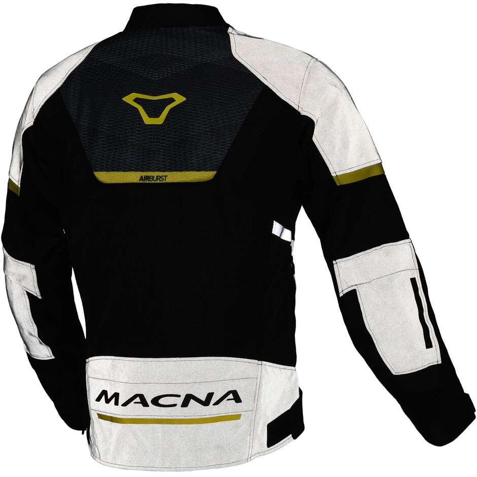 Giacca Moto Donna Macna Orcano 2.0 Night Eye Nero fluo Giallo