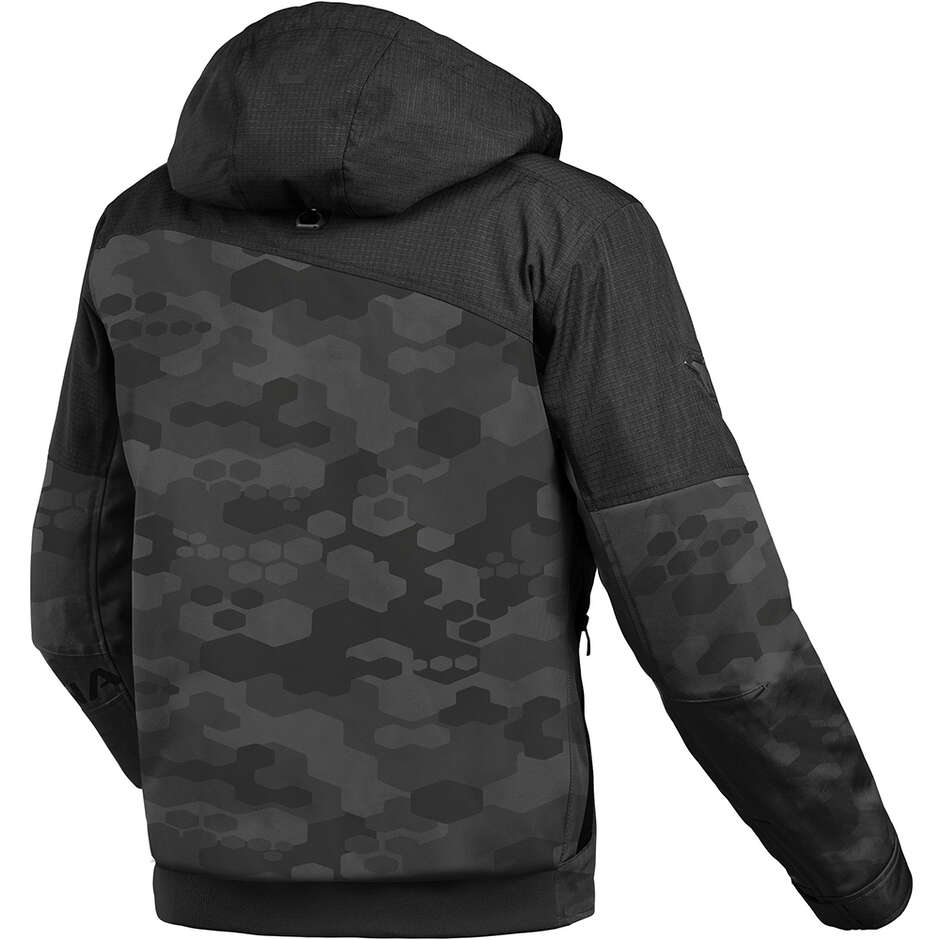 Giacca Moto Donna Macna Racoon ladies Nero Grigio camo