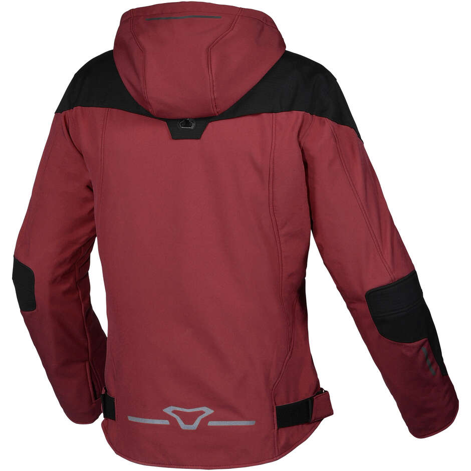 Giacca Moto Donna Macna Territor Bordeaux Nero