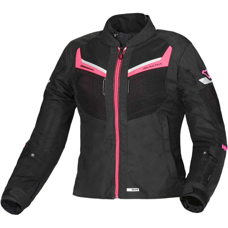 Giacca Moto Donna Macna Tondo Nero pink