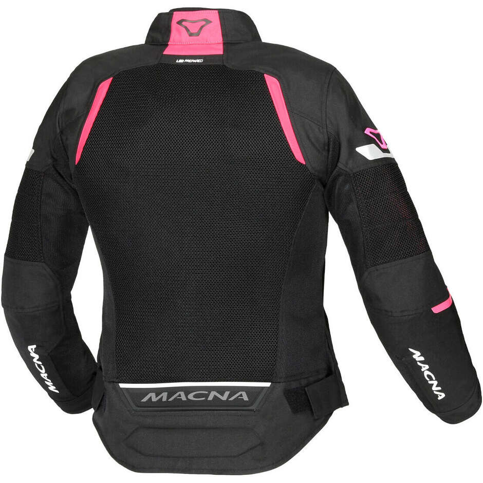 Giacca Moto Donna Macna Tondo Nero pink