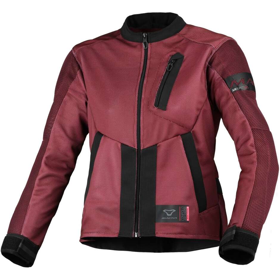 Giacca Moto Donna Torida Bordeaux Nero taglia S